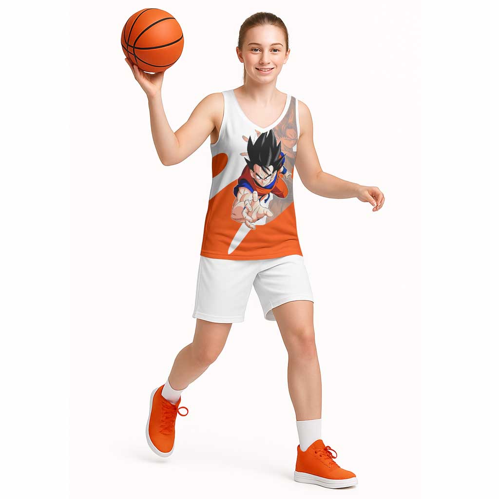 Son Goku Kamehameha Legend Basketball Jersey Iconic Anime Battle Style