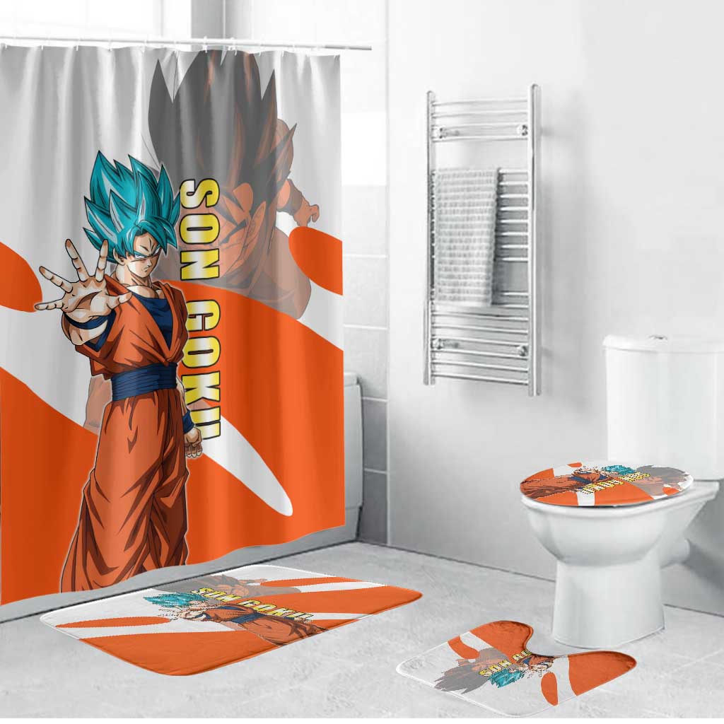 Son Goku Kamehameha Legend Bathroom Set Iconic Anime Battle Style