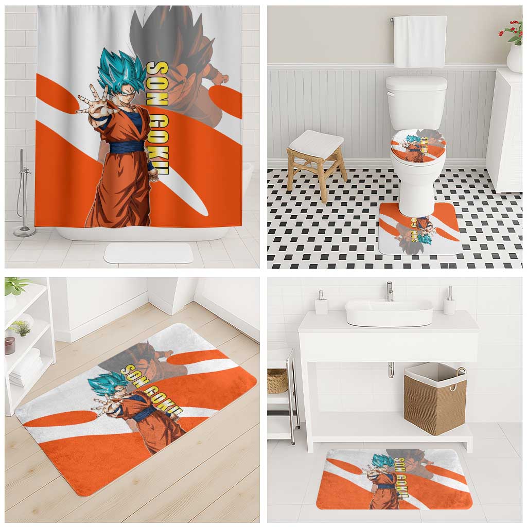 Son Goku Kamehameha Legend Bathroom Set Iconic Anime Battle Style