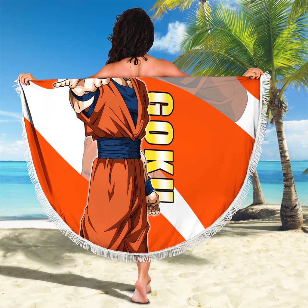 Son Goku Kamehameha Legend Beach Blanket Iconic Anime Battle Style