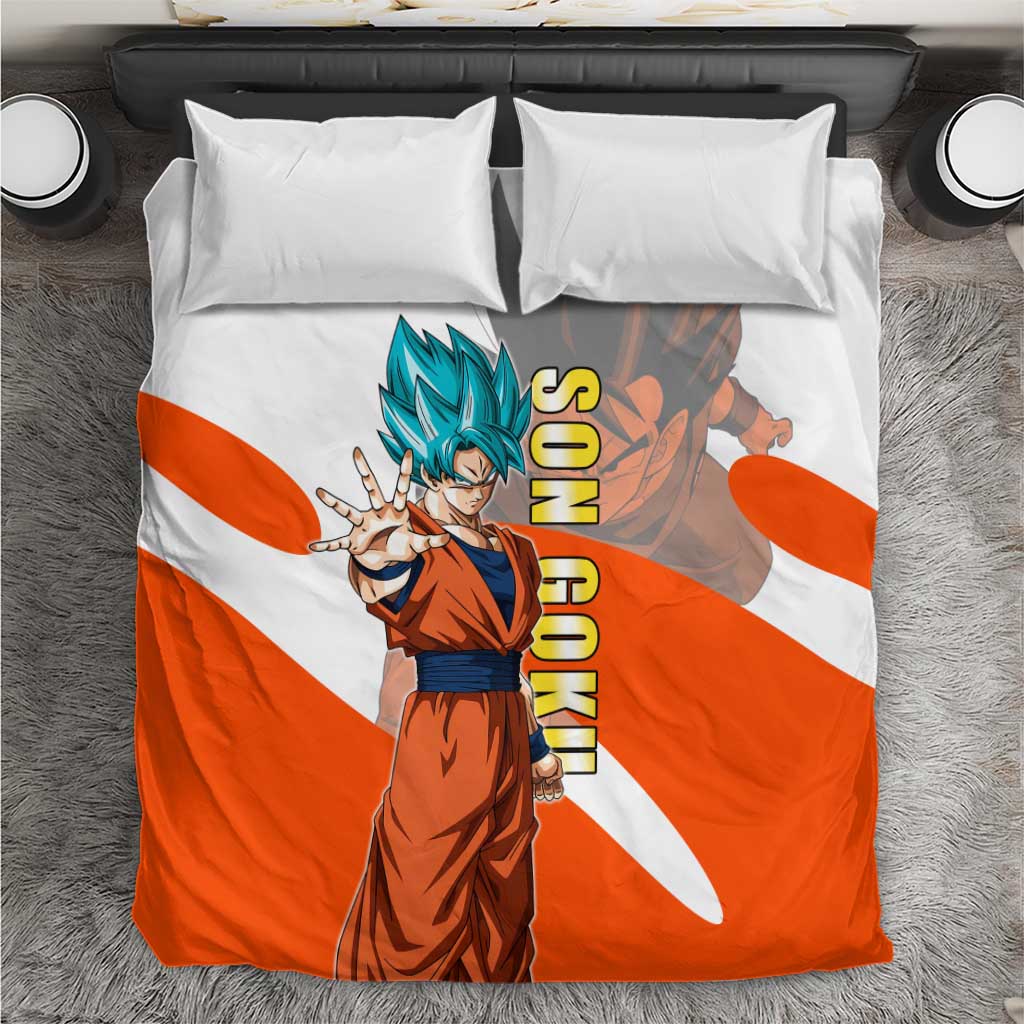 Son Goku Kamehameha Legend Bedding Set Iconic Anime Battle Style