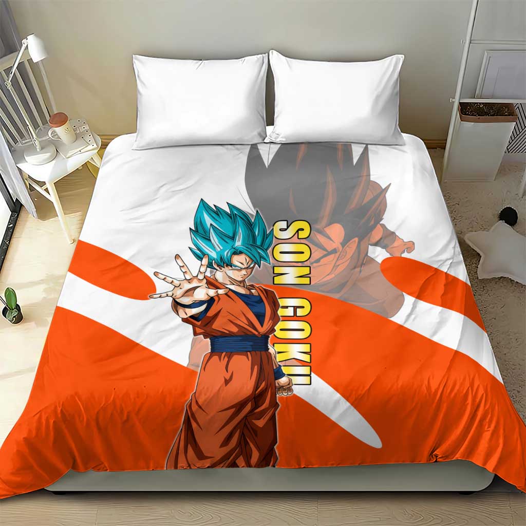 Son Goku Kamehameha Legend Bedding Set Iconic Anime Battle Style