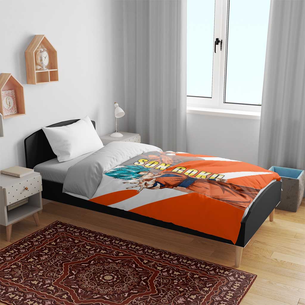 Son Goku Kamehameha Legend Bedding Set Iconic Anime Battle Style