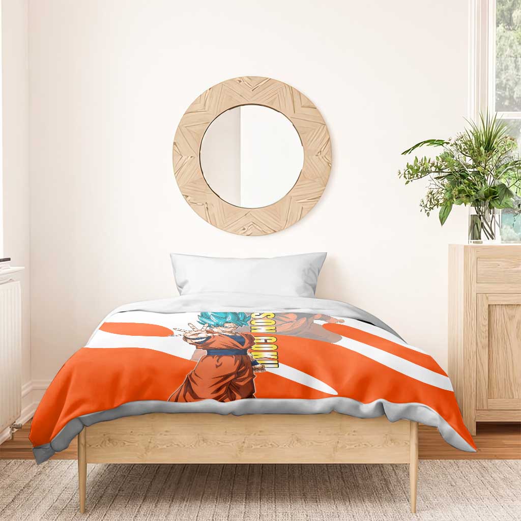 Son Goku Kamehameha Legend Bedding Set Iconic Anime Battle Style