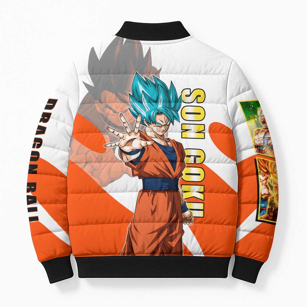Son Goku Kamehameha Legend Bomber Puffer Jacket Iconic Anime Battle Style