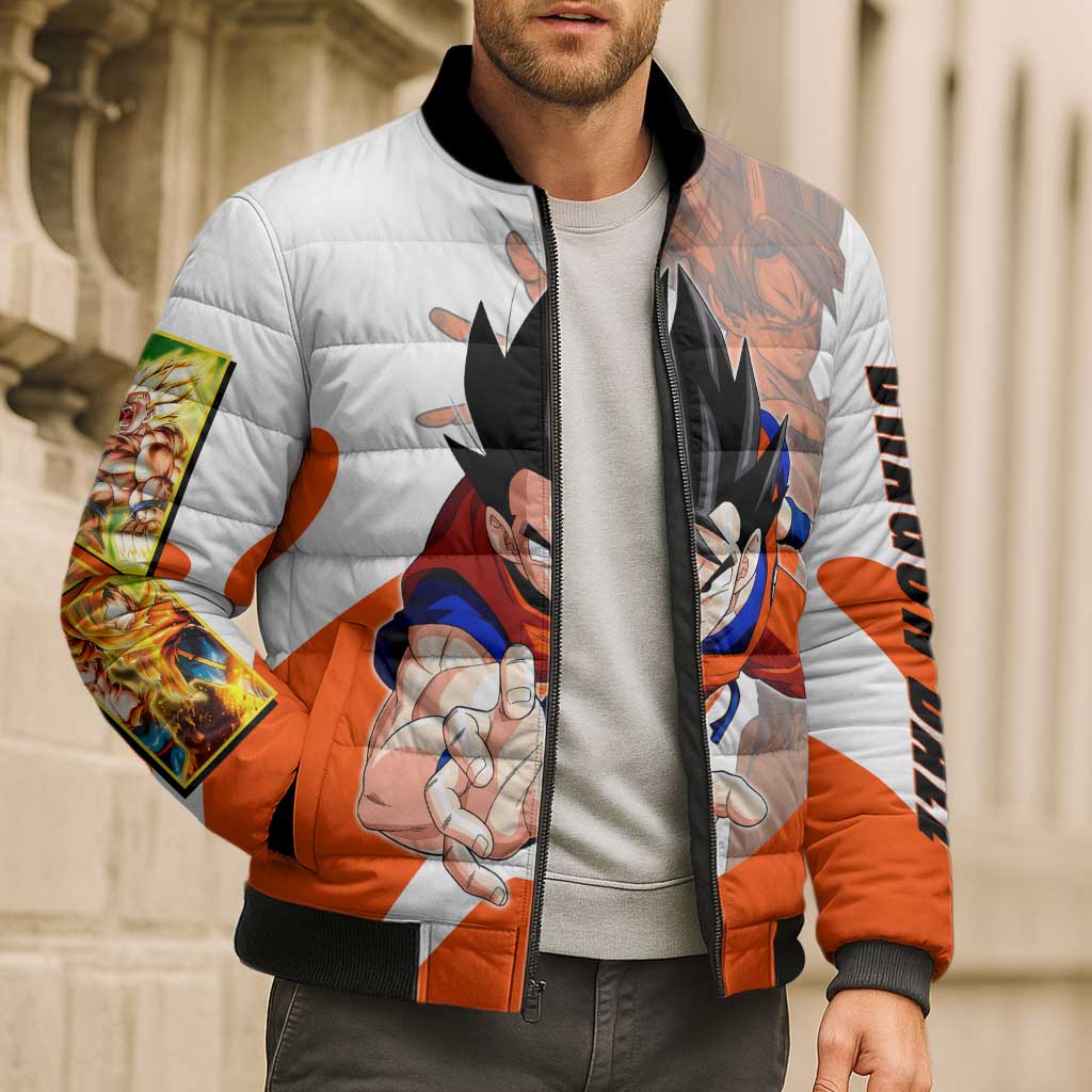 Son Goku Kamehameha Legend Bomber Puffer Jacket Iconic Anime Battle Style