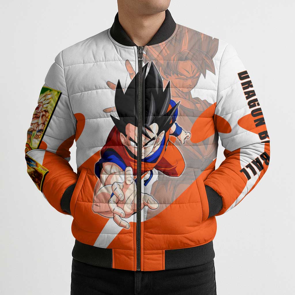 Son Goku Kamehameha Legend Bomber Puffer Jacket Iconic Anime Battle Style