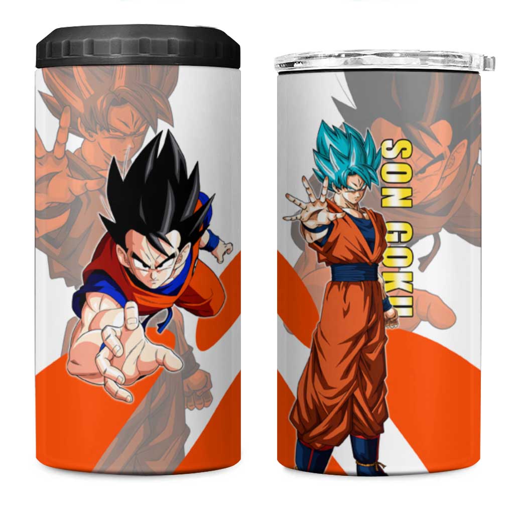 Son Goku Kamehameha Legend 4 in 1 Can Cooler Tumbler Iconic Anime Battle Style