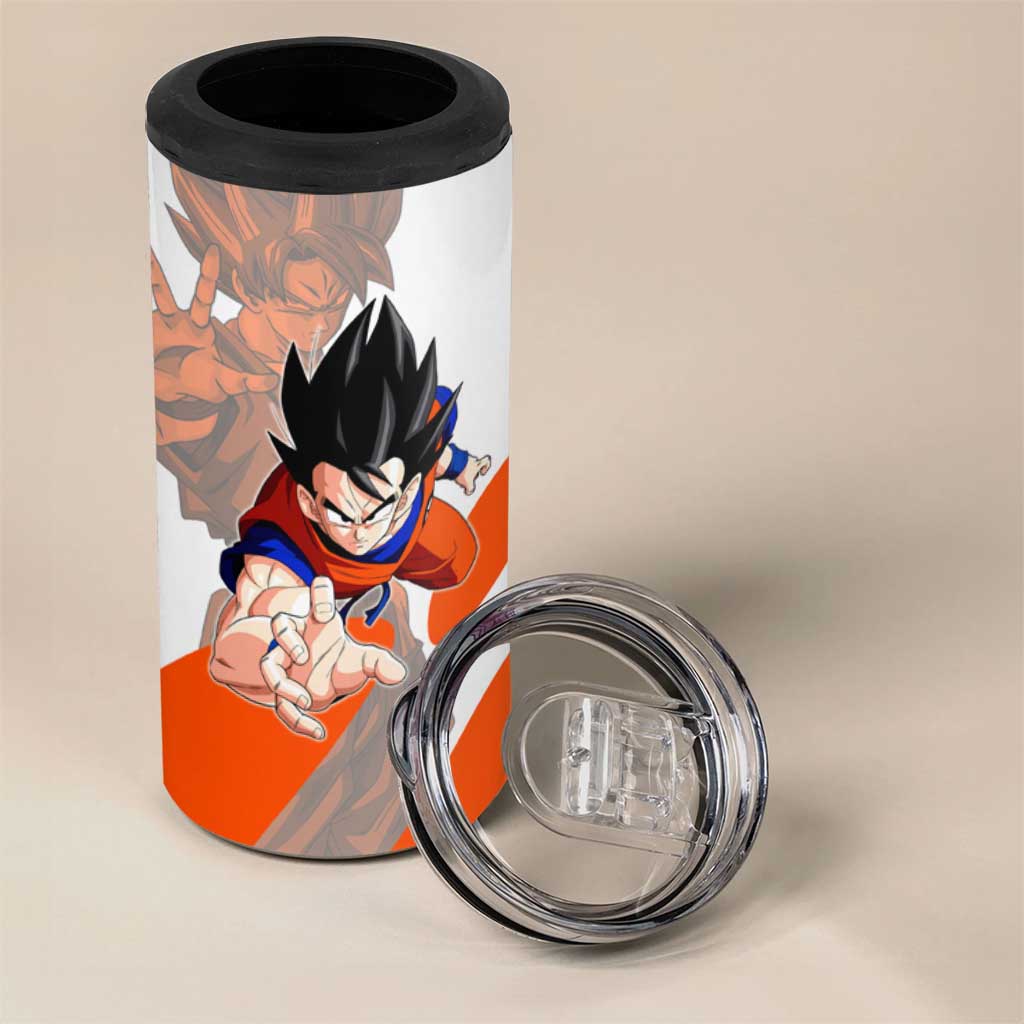 Son Goku Kamehameha Legend 4 in 1 Can Cooler Tumbler Iconic Anime Battle Style