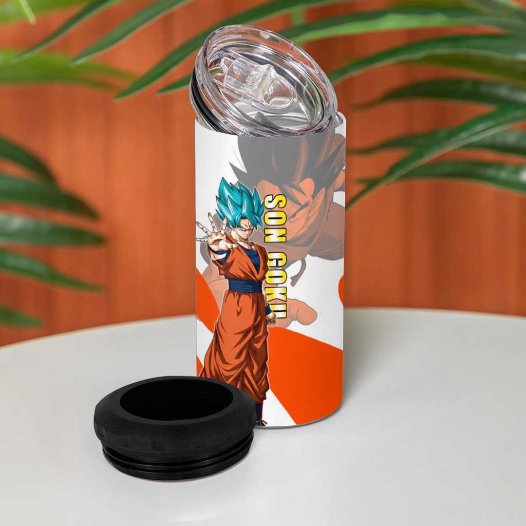 Son Goku Kamehameha Legend 4 in 1 Can Cooler Tumbler Iconic Anime Battle Style