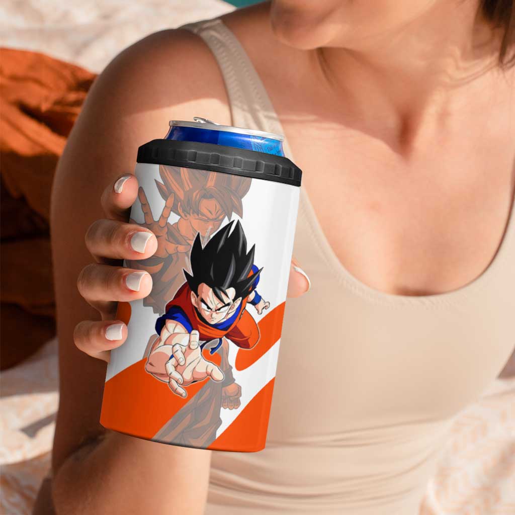 Son Goku Kamehameha Legend 4 in 1 Can Cooler Tumbler Iconic Anime Battle Style