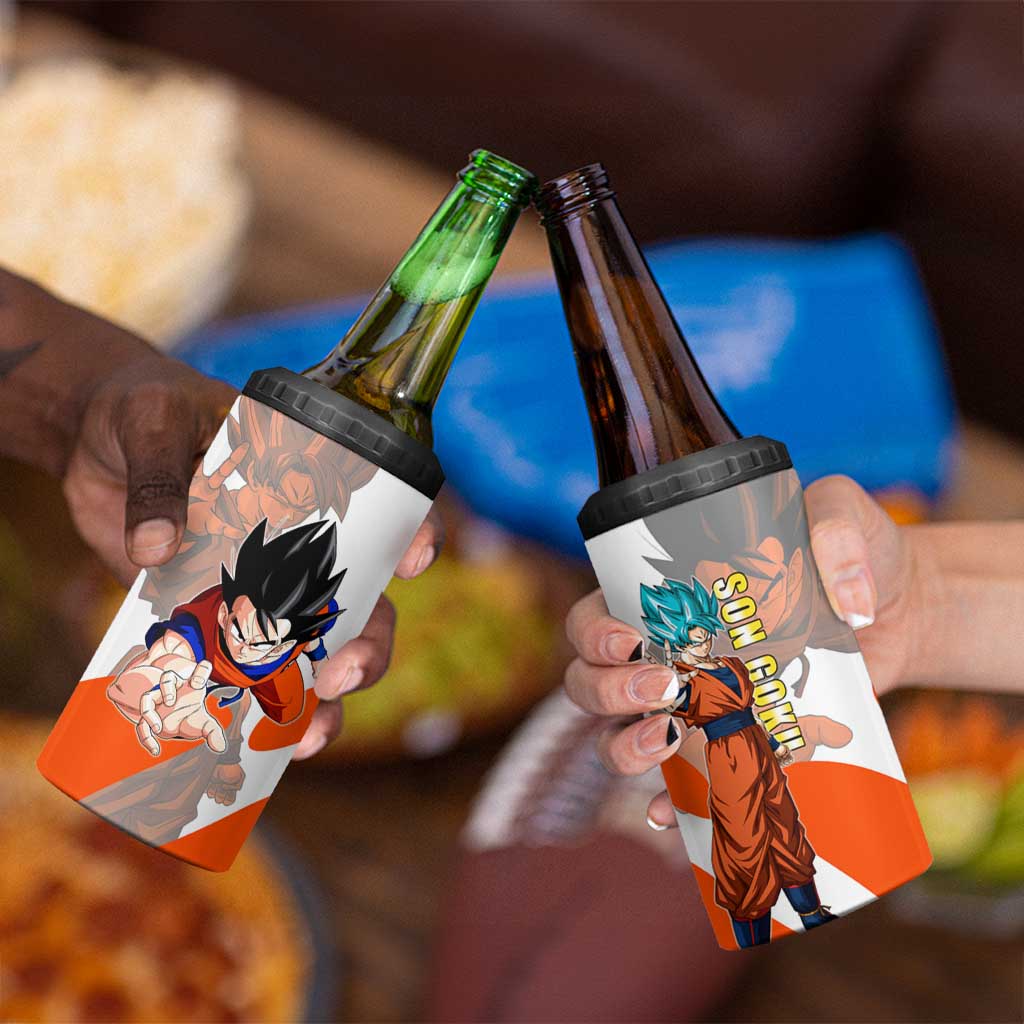 Son Goku Kamehameha Legend 4 in 1 Can Cooler Tumbler Iconic Anime Battle Style