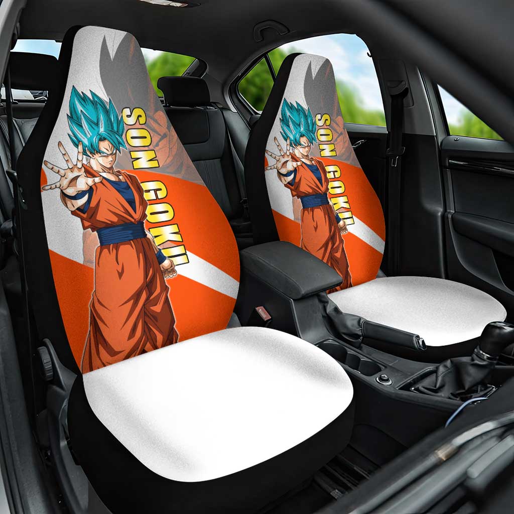 Son Goku Kamehameha Legend Car Seat Cover Iconic Anime Battle Style