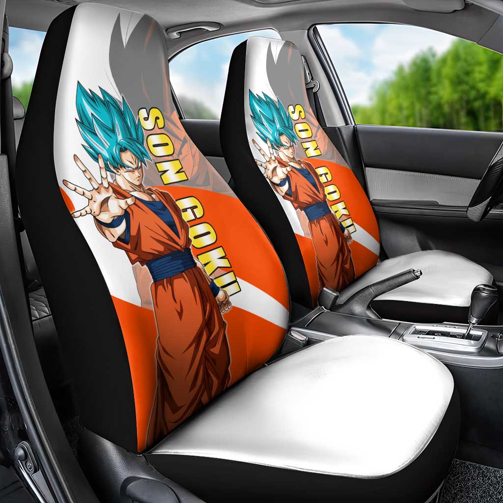 Son Goku Kamehameha Legend Car Seat Cover Iconic Anime Battle Style