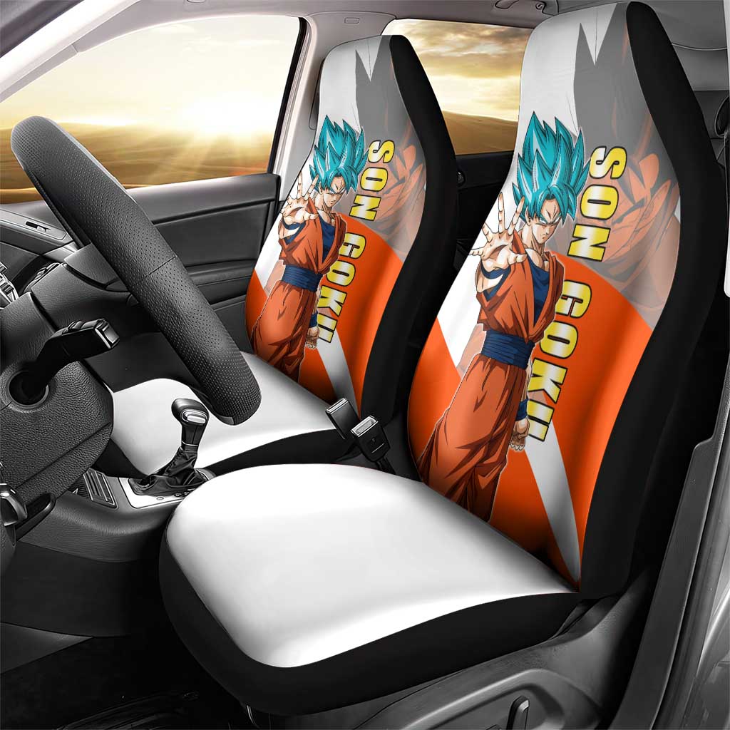 Son Goku Kamehameha Legend Car Seat Cover Iconic Anime Battle Style