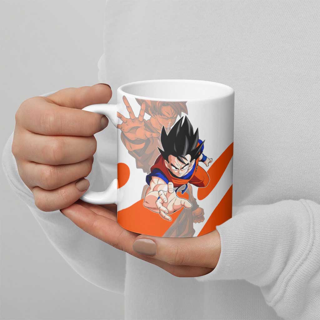 Son Goku Kamehameha Legend Ceramic Mug Iconic Anime Battle Style