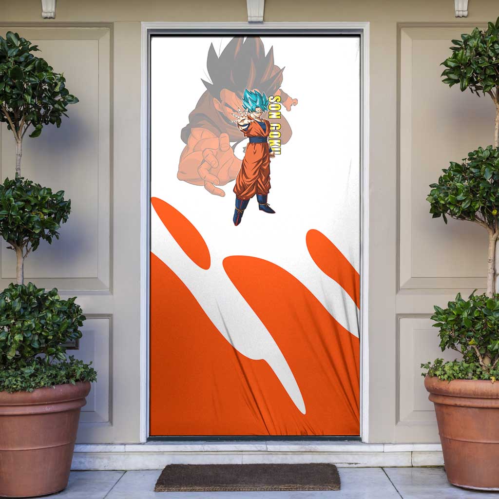 Son Goku Kamehameha Legend Door Cover Iconic Anime Battle Style
