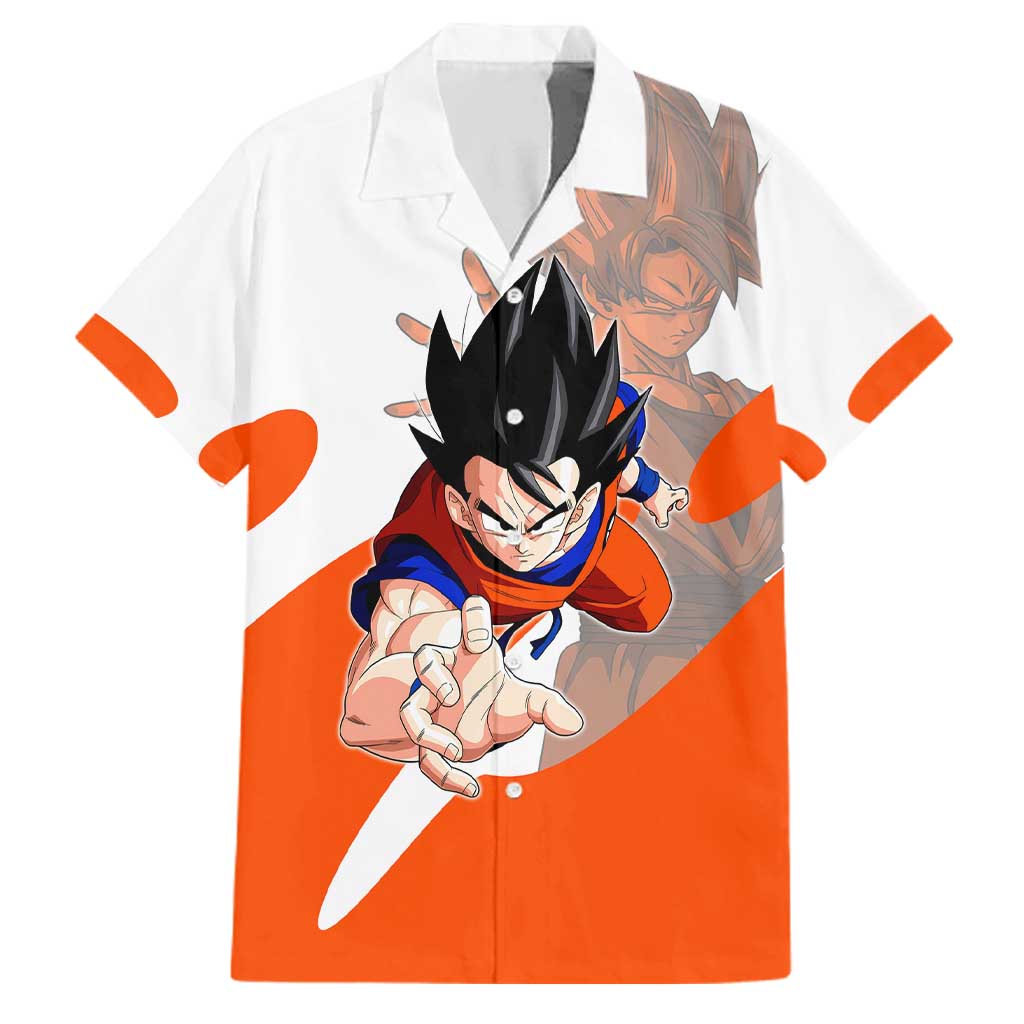 Son Goku Kamehameha Legend Family Matching Tank Maxi Dress and Hawaiian Shirt Iconic Anime Battle Style