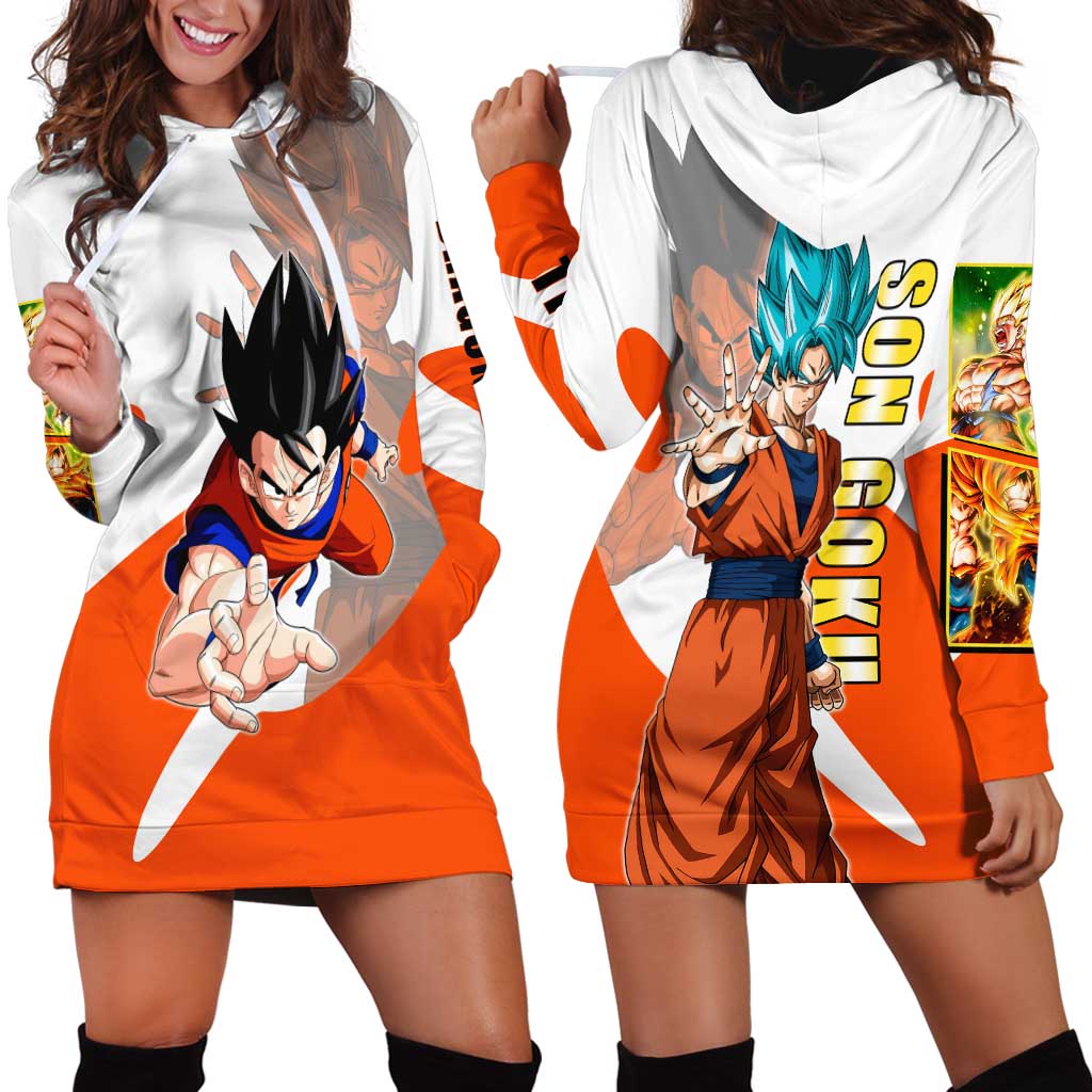 Son Goku Kamehameha Legend Hoodie Dress Iconic Anime Battle Style