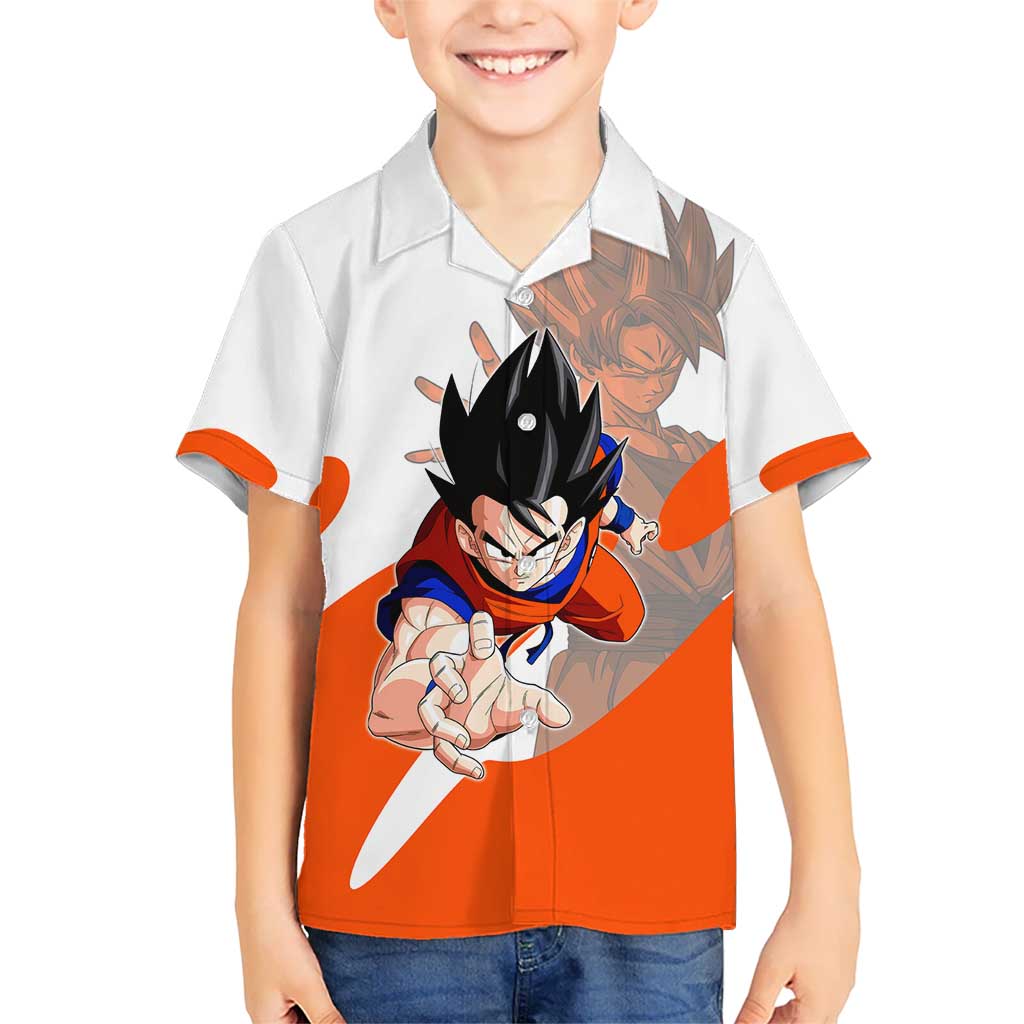 Son Goku Kamehameha Legend Kid Hawaiian Shirt Iconic Anime Battle Style
