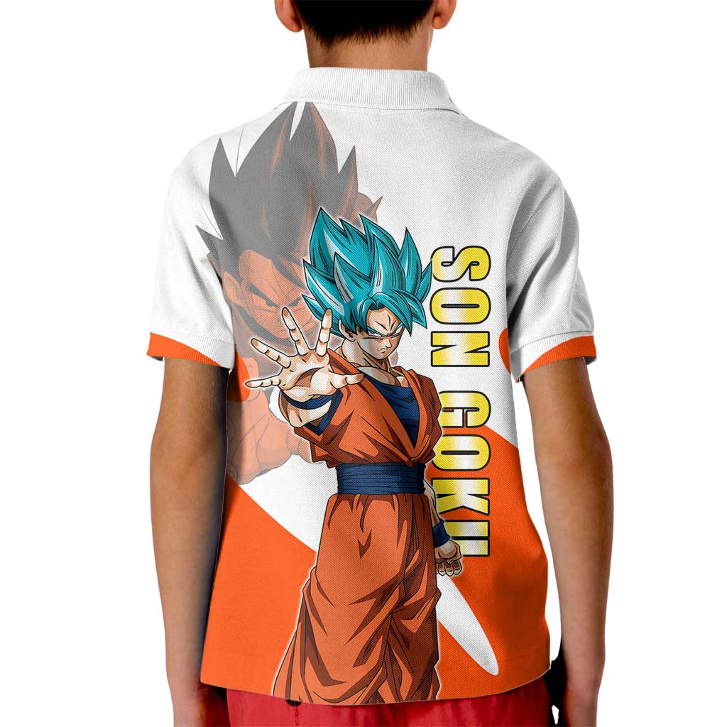Son Goku Kamehameha Legend Kid Polo Shirt Iconic Anime Battle Style