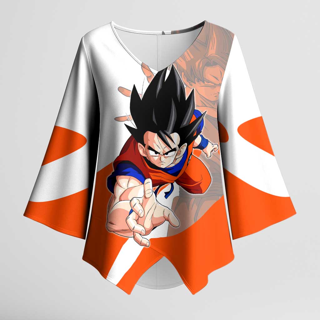 Son Goku Kamehameha Legend Kimono Sleeve Blouse Iconic Anime Battle Style