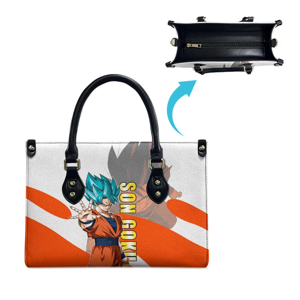 Son Goku Kamehameha Legend Leather Bag Iconic Anime Battle Style