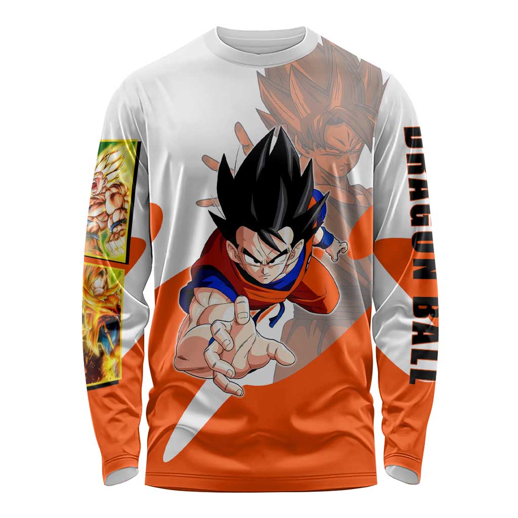 Son Goku Kamehameha Legend Long Sleeve Shirt Iconic Anime Battle Style
