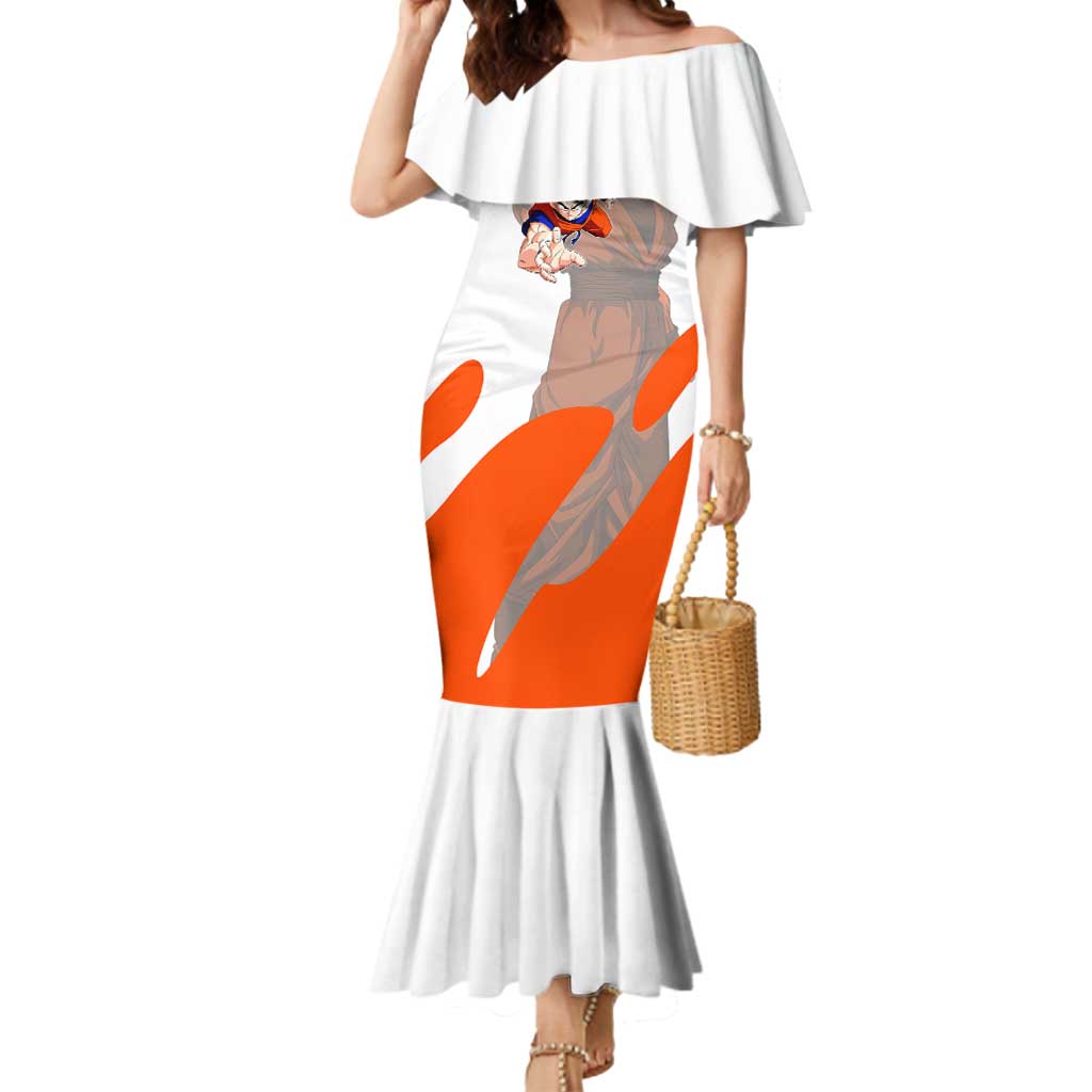 Son Goku Kamehameha Legend Mermaid Dress Iconic Anime Battle Style