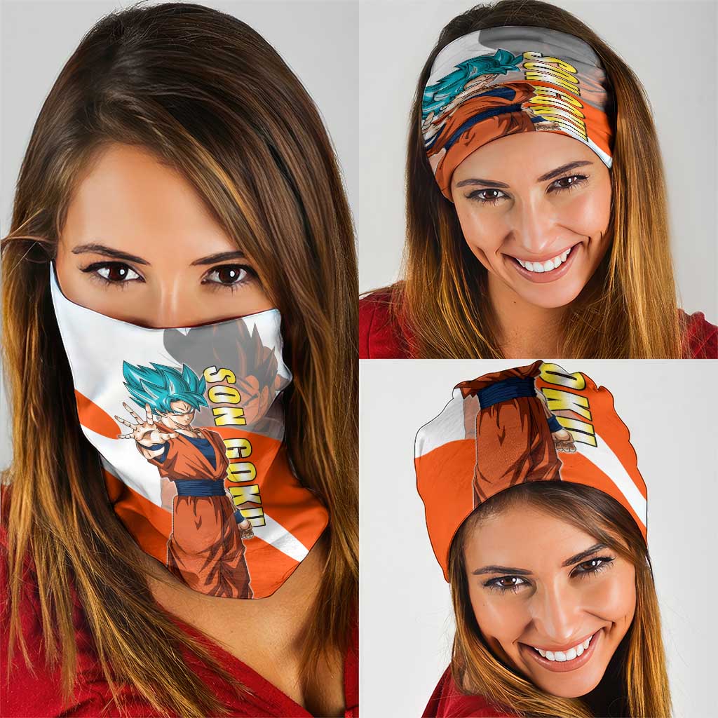 Son Goku Kamehameha Legend Neck Gaiter Iconic Anime Battle Style