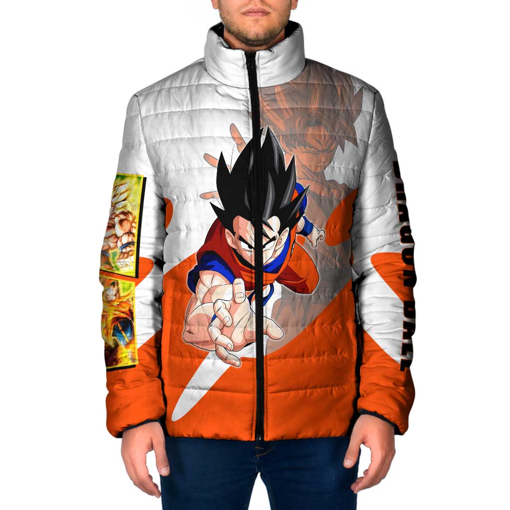 Son Goku Kamehameha Legend Padded Jacket Iconic Anime Battle Style