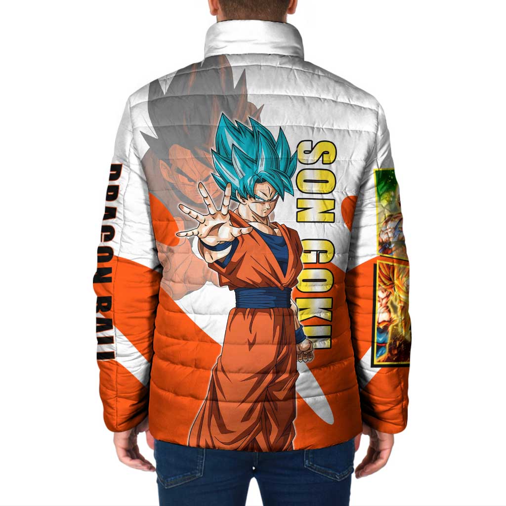 Son Goku Kamehameha Legend Padded Jacket Iconic Anime Battle Style