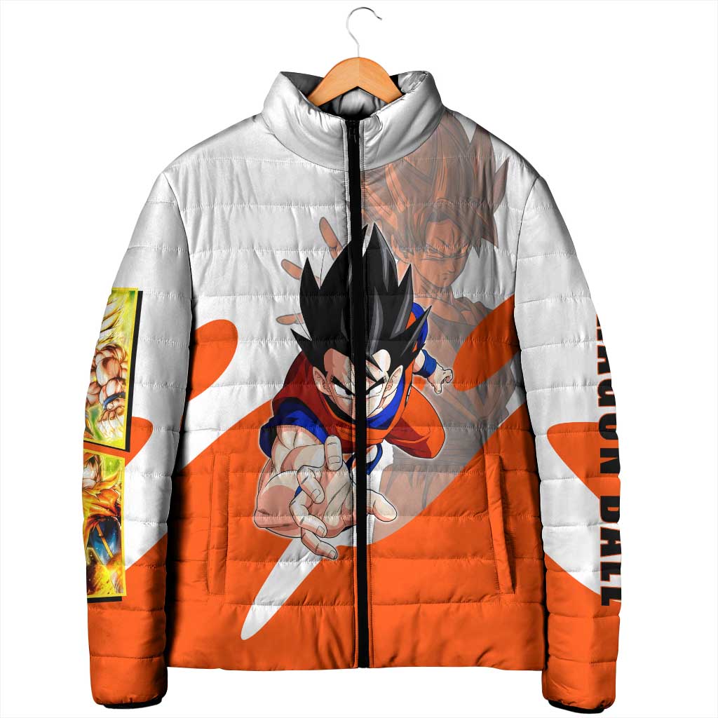 Son Goku Kamehameha Legend Padded Jacket Iconic Anime Battle Style