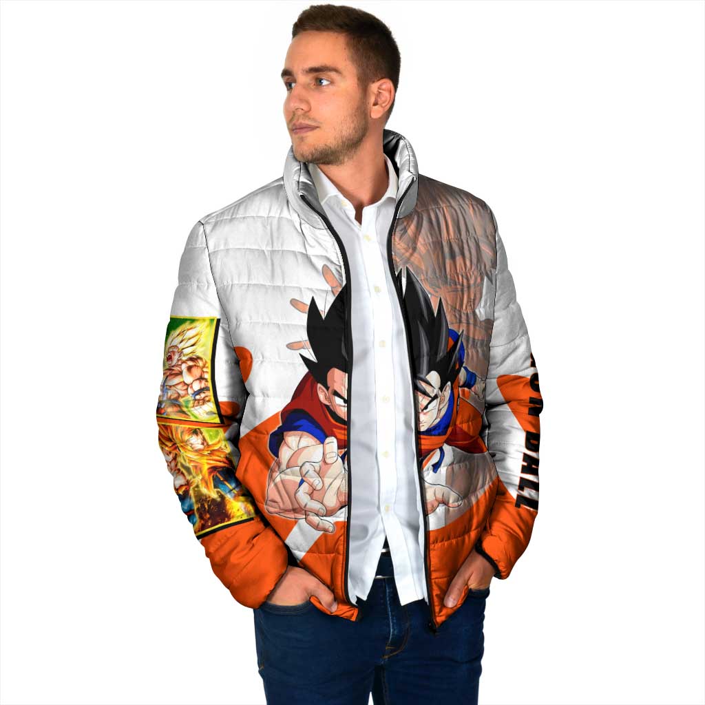 Son Goku Kamehameha Legend Padded Jacket Iconic Anime Battle Style