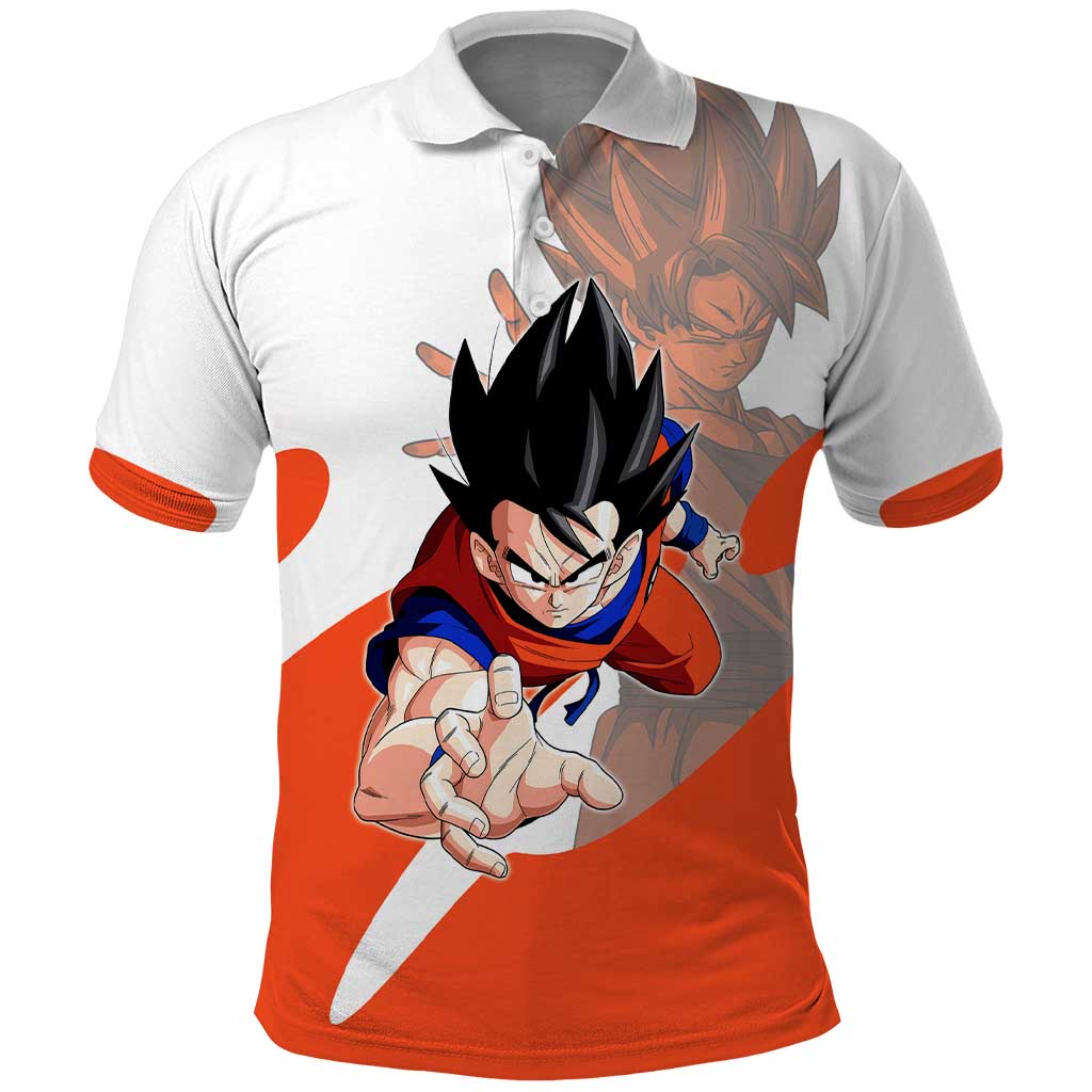 Son Goku Kamehameha Legend Polo Shirt Iconic Anime Battle Style