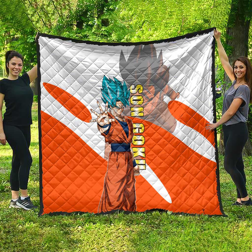 Son Goku Kamehameha Legend Quilt Iconic Anime Battle Style