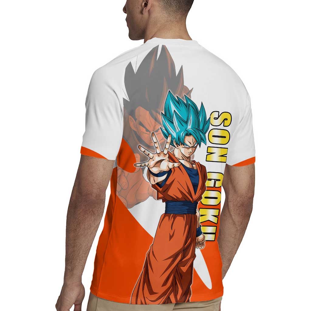 Son Goku Kamehameha Legend Rugby Jersey Iconic Anime Battle Style