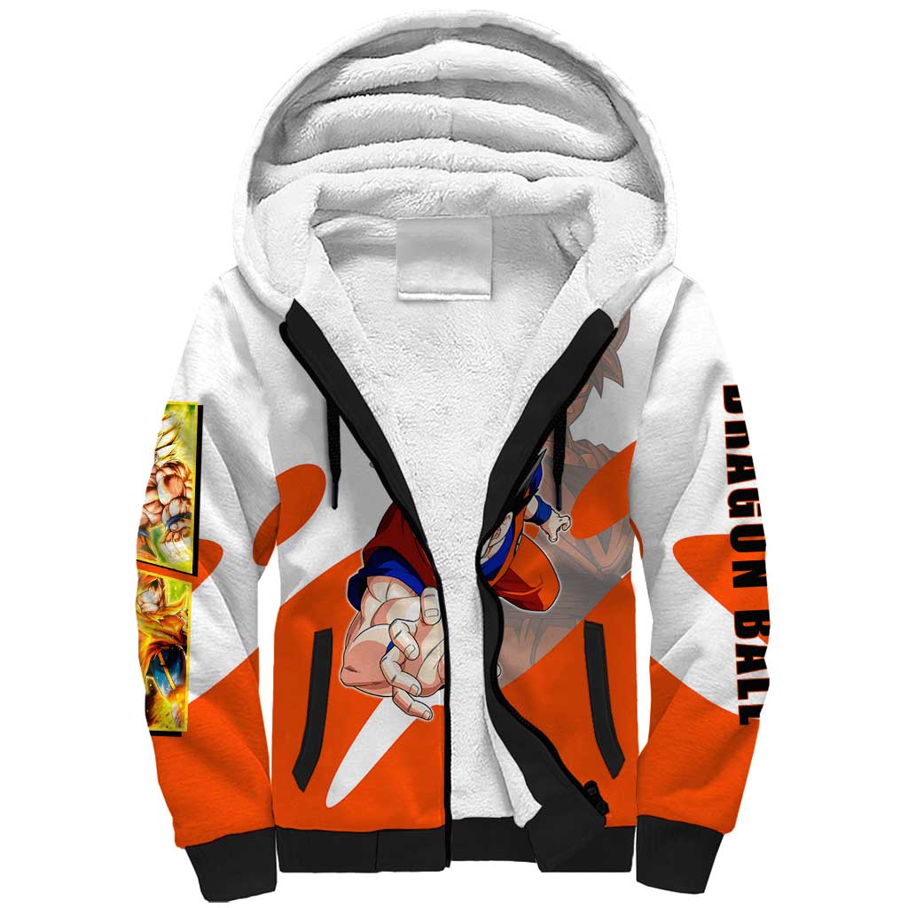 Son Goku Kamehameha Legend Sherpa Hoodie Iconic Anime Battle Style