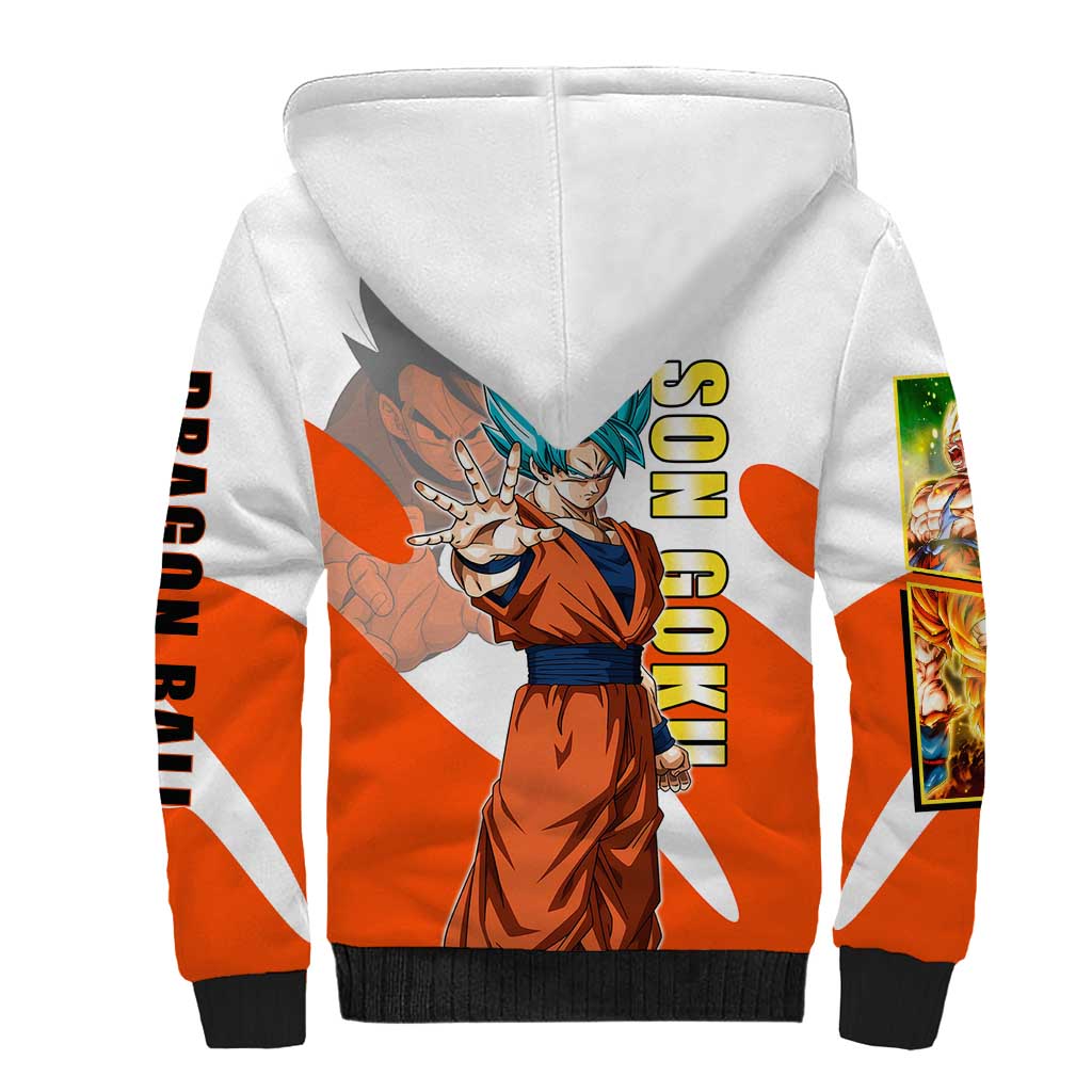 Son Goku Kamehameha Legend Sherpa Hoodie Iconic Anime Battle Style