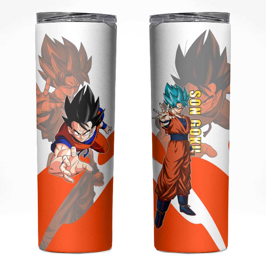 Son Goku Kamehameha Legend Skinny Tumbler Iconic Anime Battle Style