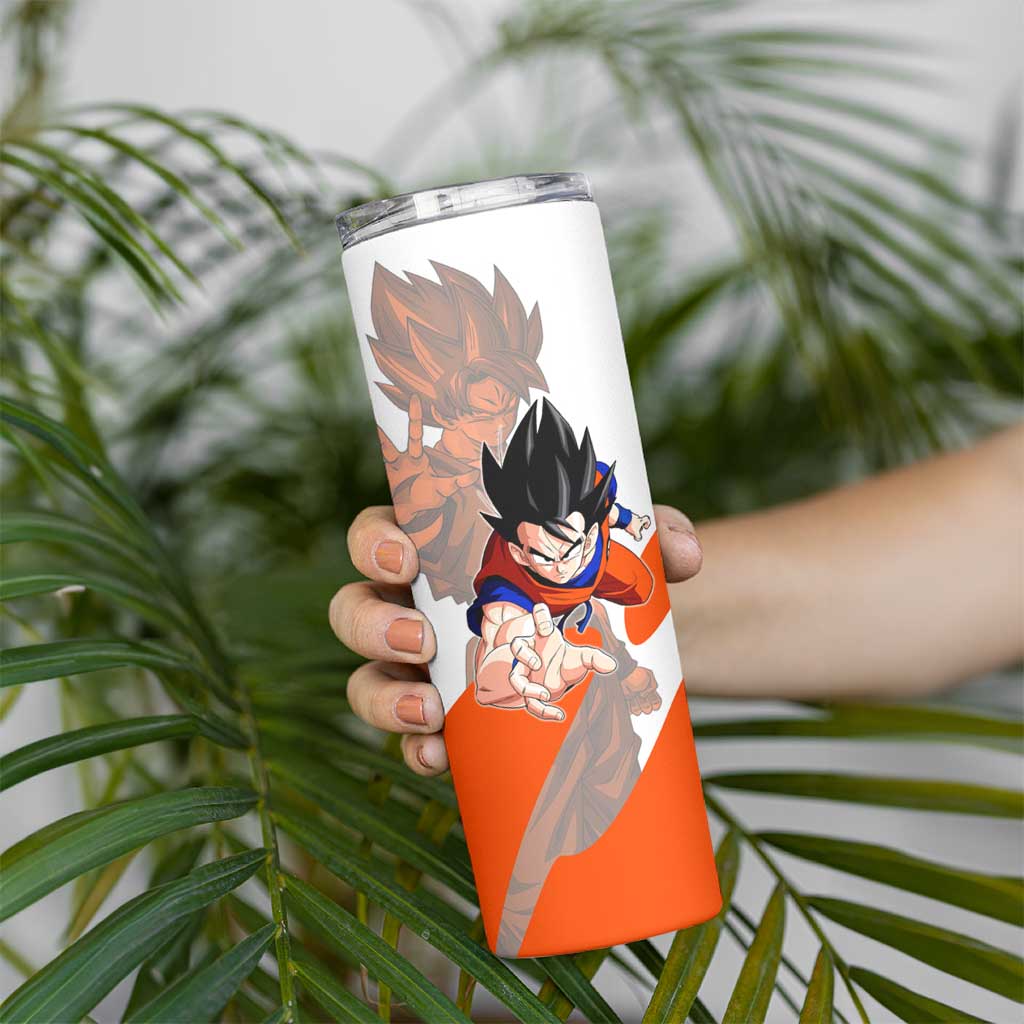 Son Goku Kamehameha Legend Skinny Tumbler Iconic Anime Battle Style