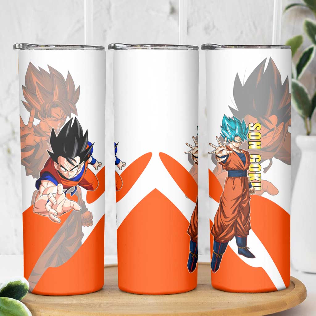 Son Goku Kamehameha Legend Skinny Tumbler Iconic Anime Battle Style