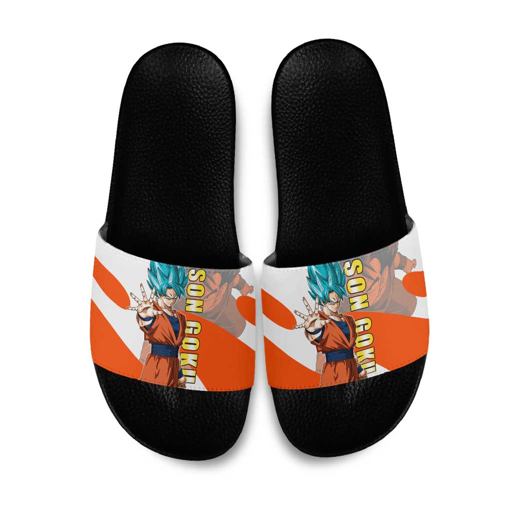 Son Goku Kamehameha Legend Slide Sandals Iconic Anime Battle Style
