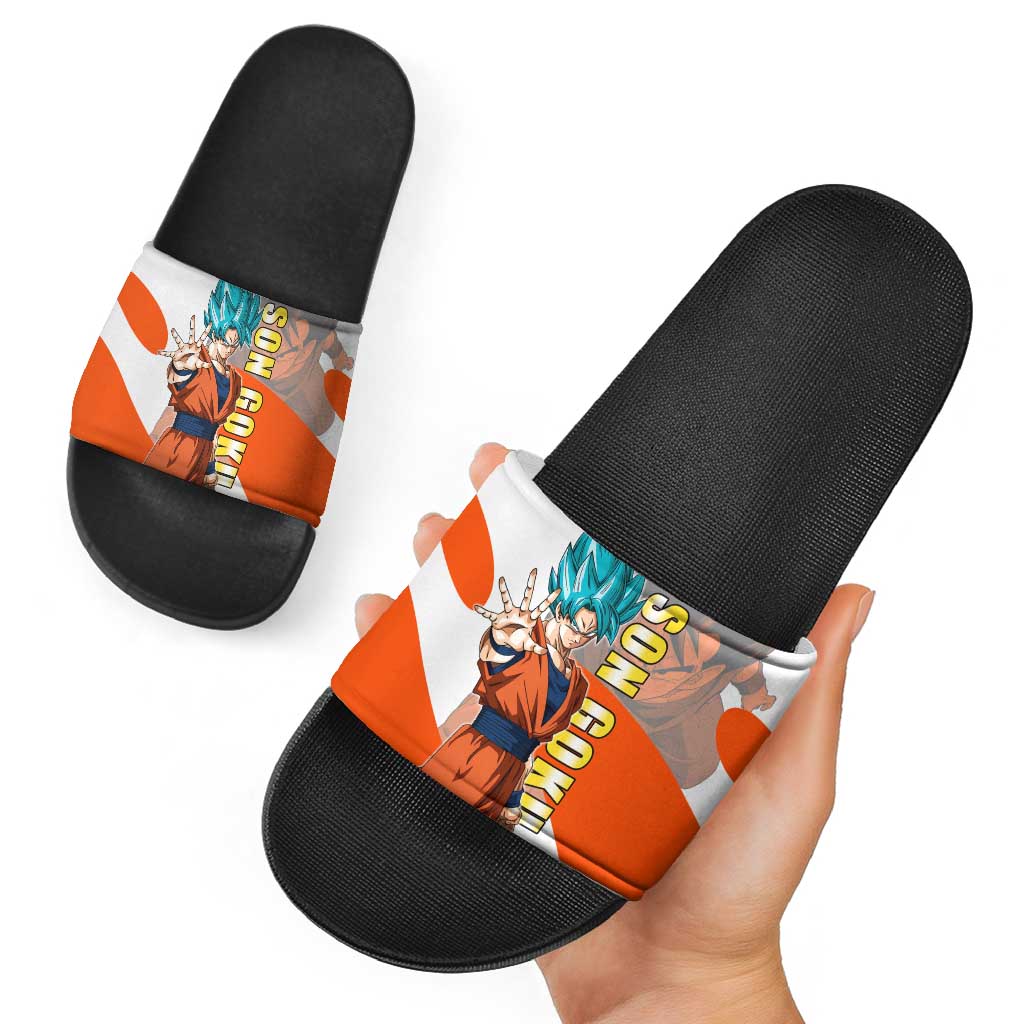 Son Goku Kamehameha Legend Slide Sandals Iconic Anime Battle Style