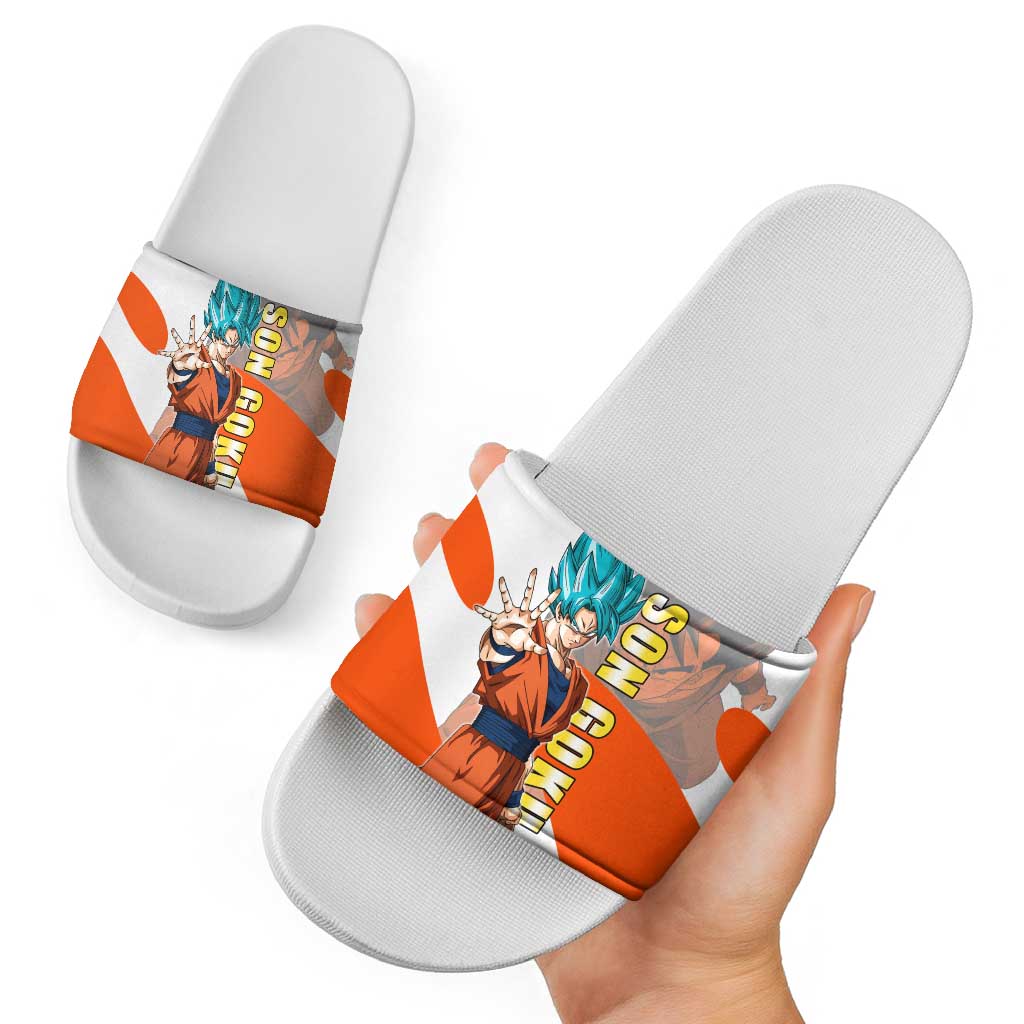 Son Goku Kamehameha Legend Slide Sandals Iconic Anime Battle Style