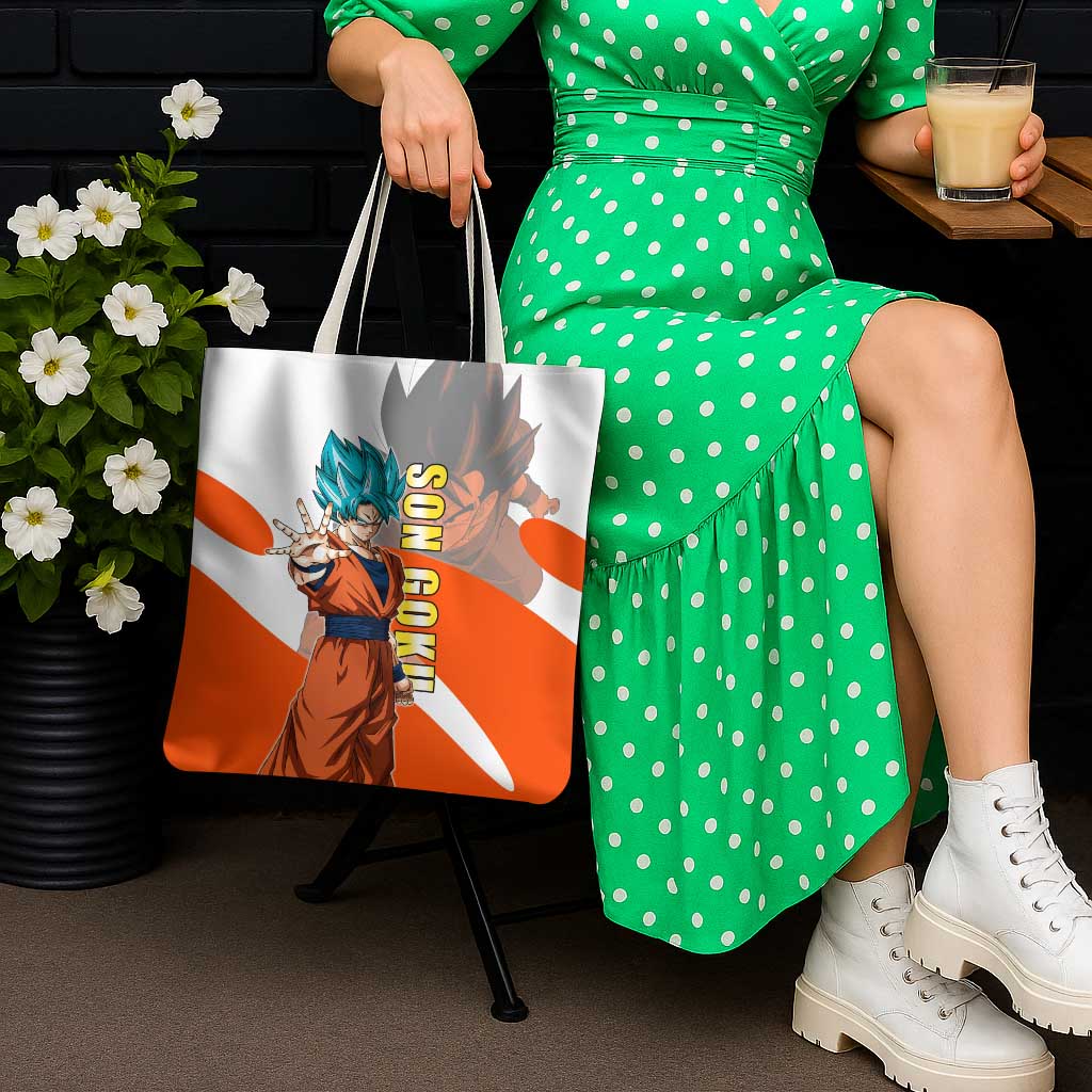Son Goku Kamehameha Legend Tote Bag Iconic Anime Battle Style