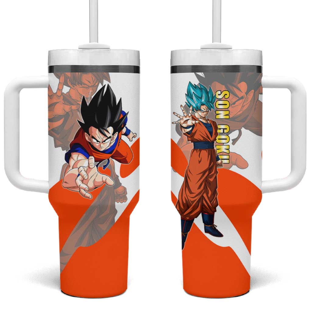 Son Goku Kamehameha Legend Tumbler With Handle Iconic Anime Battle Style
