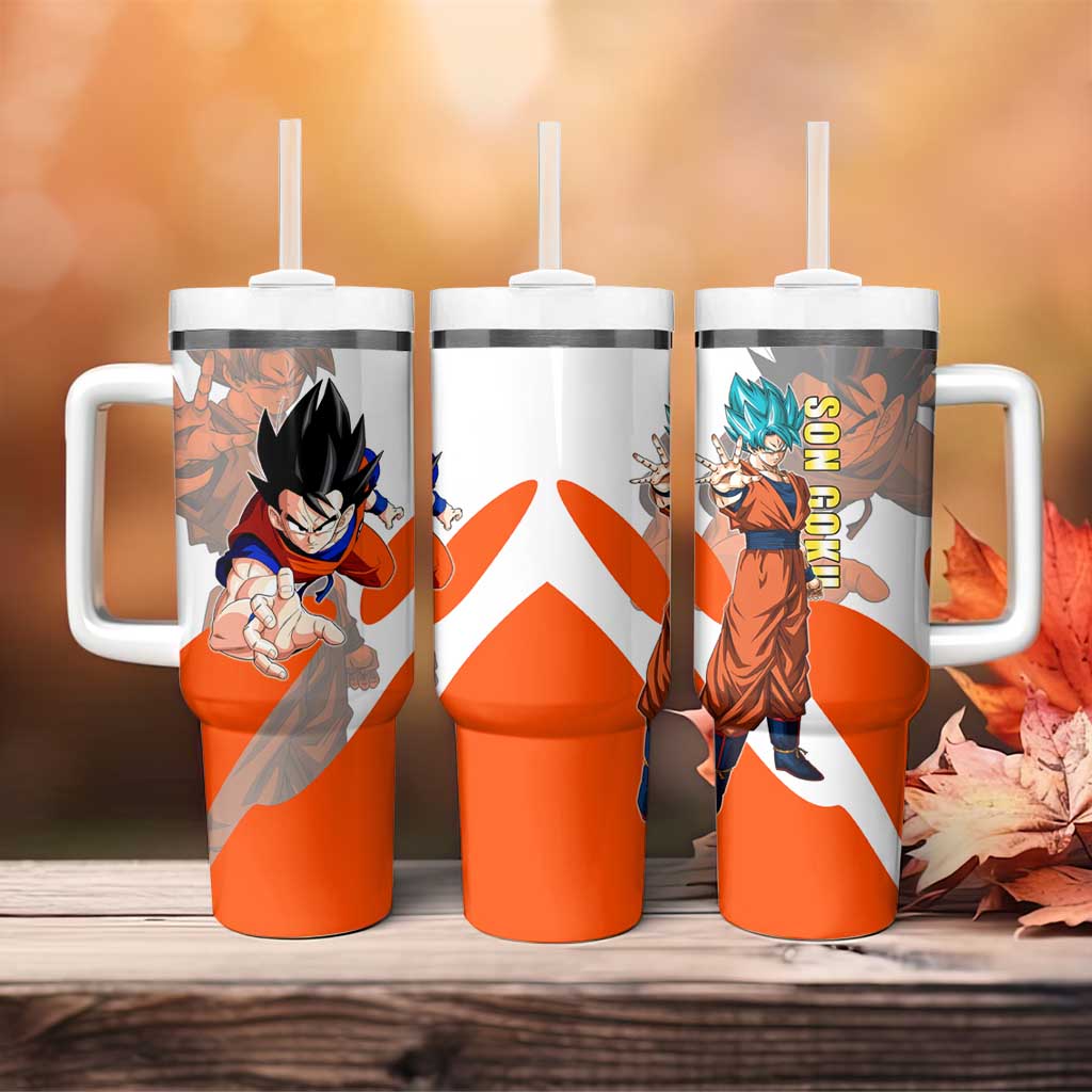 Son Goku Kamehameha Legend Tumbler With Handle Iconic Anime Battle Style