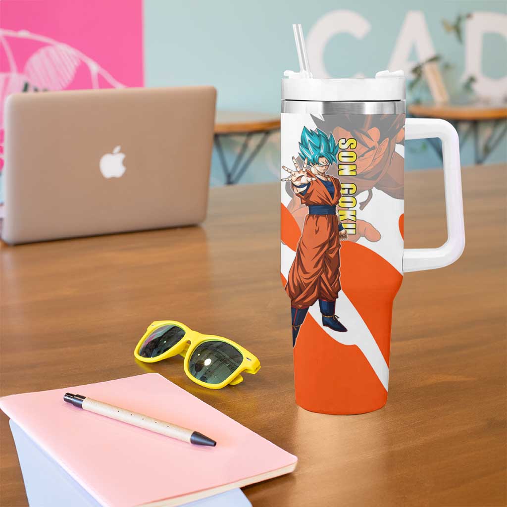 Son Goku Kamehameha Legend Tumbler With Handle Iconic Anime Battle Style