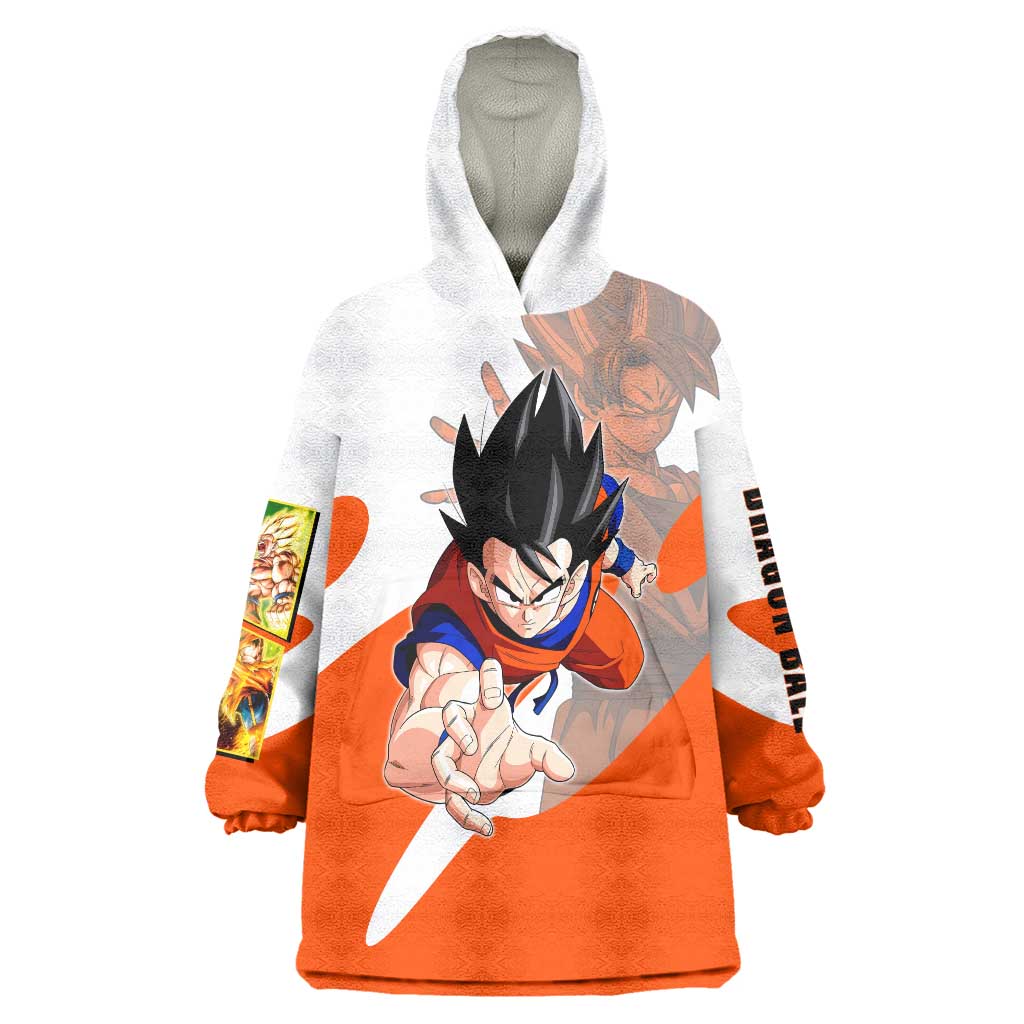Son Goku Kamehameha Legend Wearable Blanket Hoodie Iconic Anime Battle Style